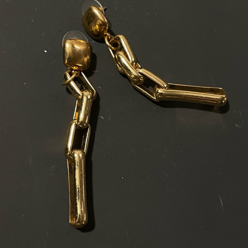 Kenneth Jay Lane gold earrings